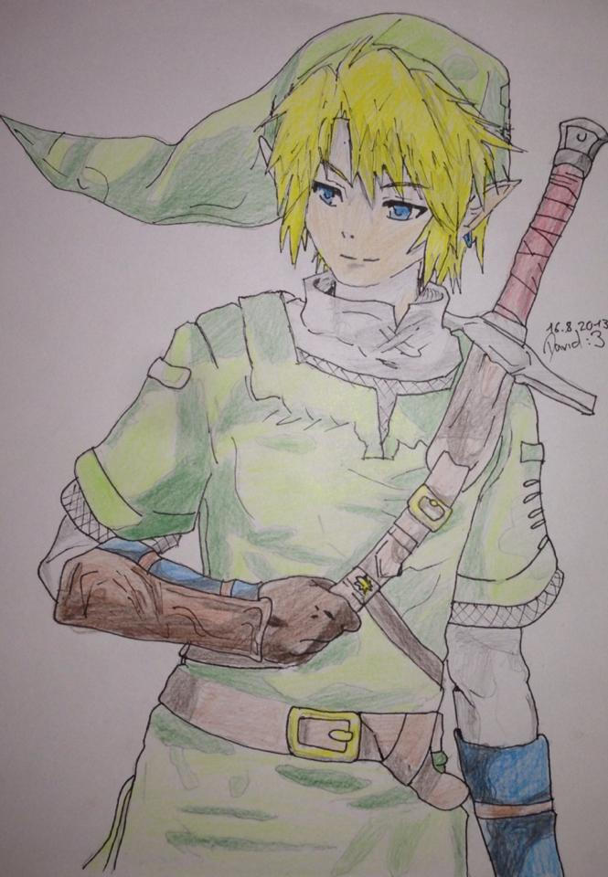 Zelda Link Drawing :3 by DarkFl4meMaster on DeviantArt