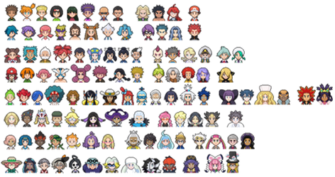 Gym Leader, E4 and Champs PSS icons