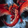 dragon demonio in red