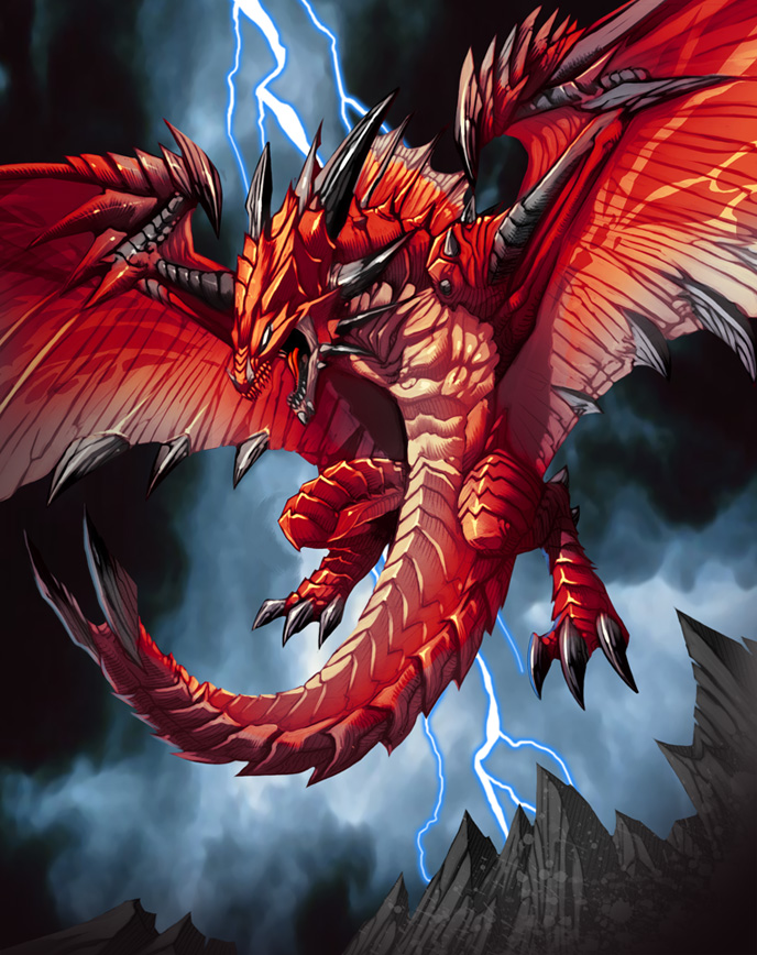 dragon demonio in red