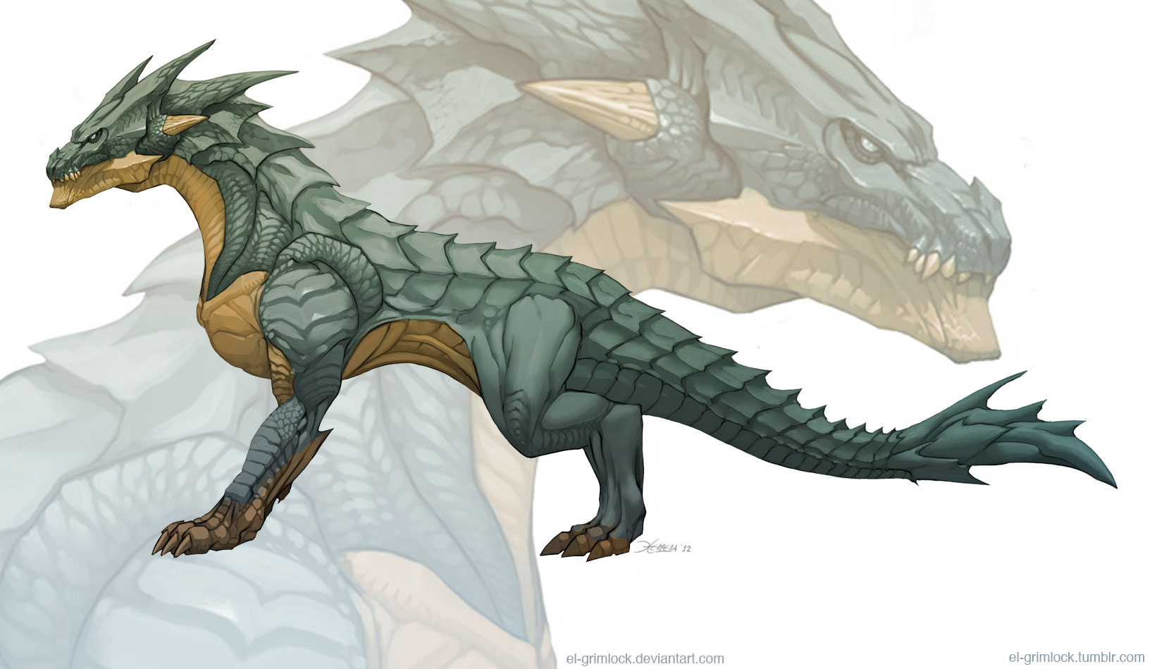 Dragon concept 2 by elgrimlock on DeviantArt