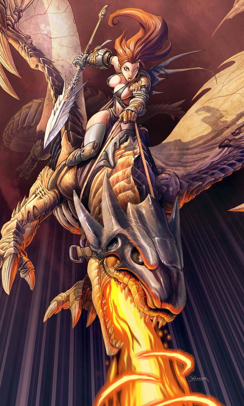 ella y su dragon by elgrimlock on DeviantArt