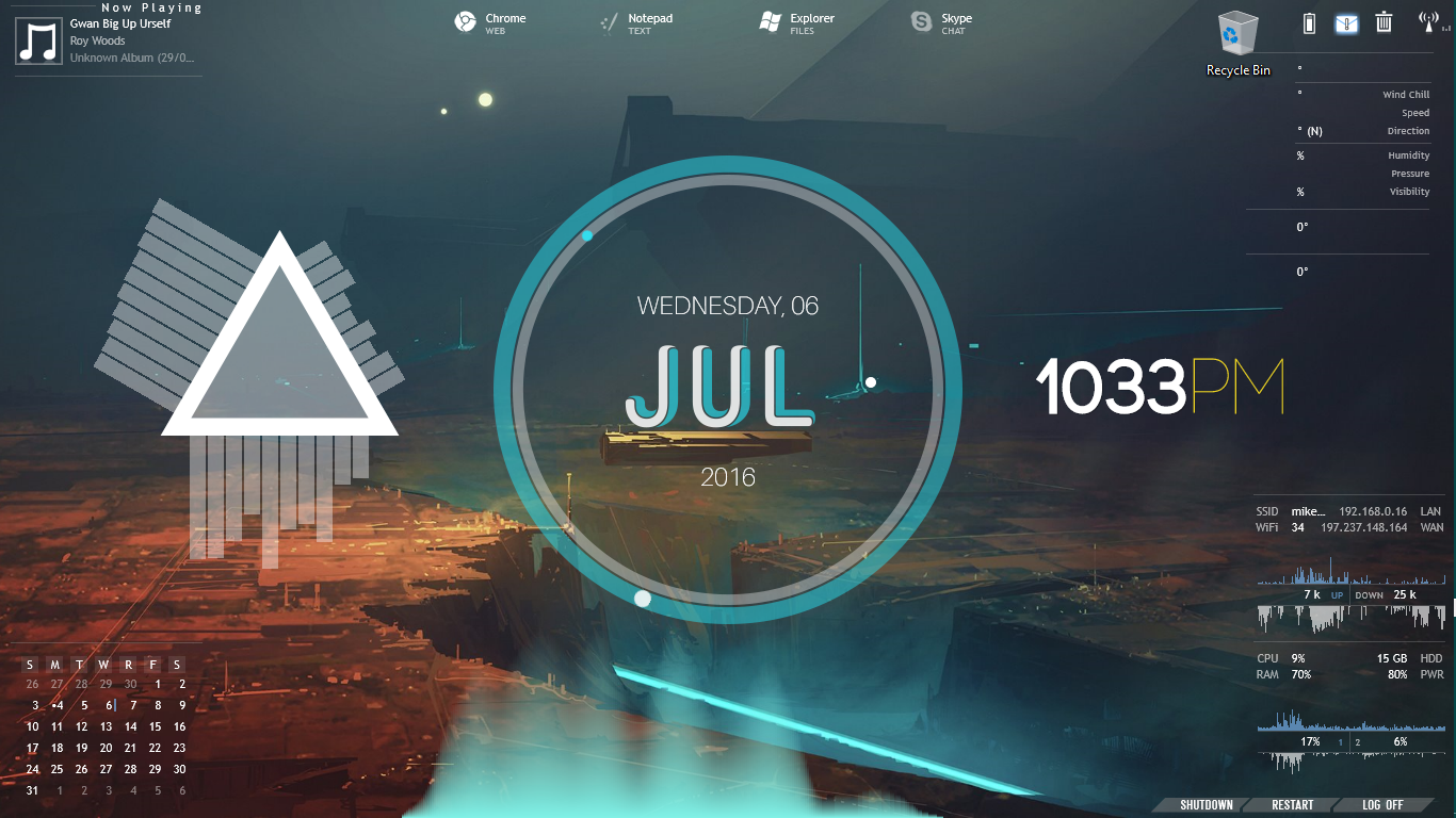 Rainmeter Glow