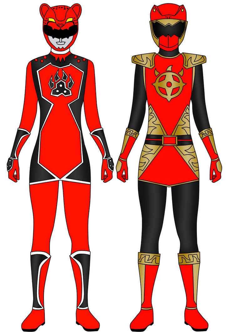 Updated Red Rangers by Iyuuga on DeviantArt