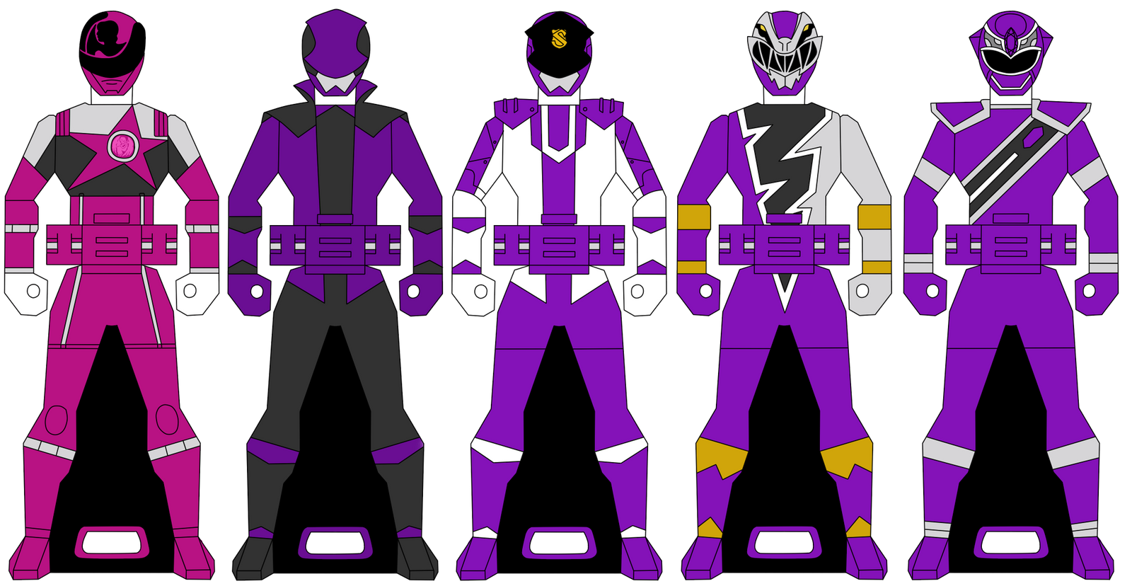 Violet/Purple Ranger/Gokai Keys Part 5 by Iyuuga on DeviantArt