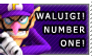 Waluigi Number One Stamp