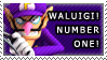 Waluigi Number One Stamp by William-David-Afton