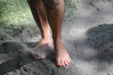 Foot wash after sinking