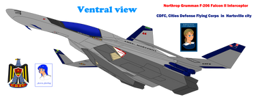 F-206 Falcon II Interceptor (Ventral view)