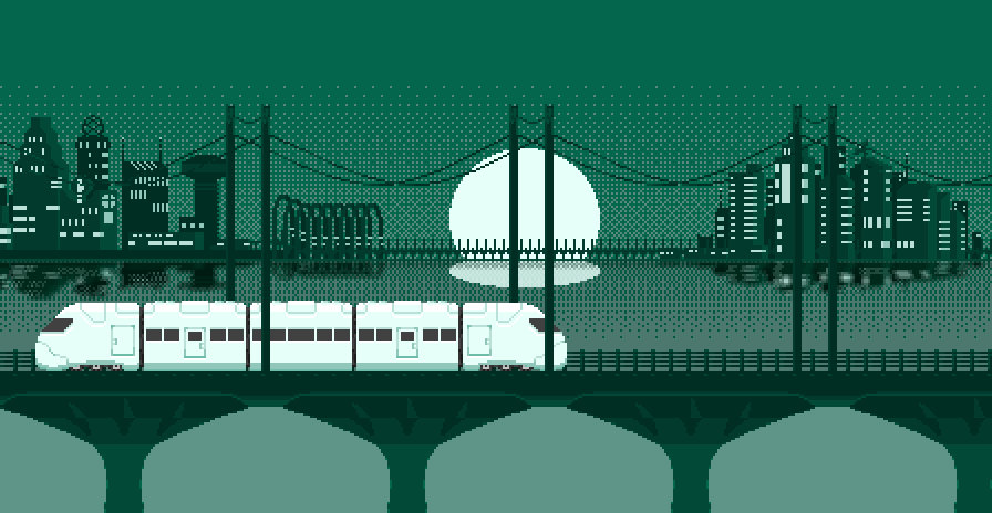 Bullet train ride under the moonlit sky by DGOrion64 on DeviantArt