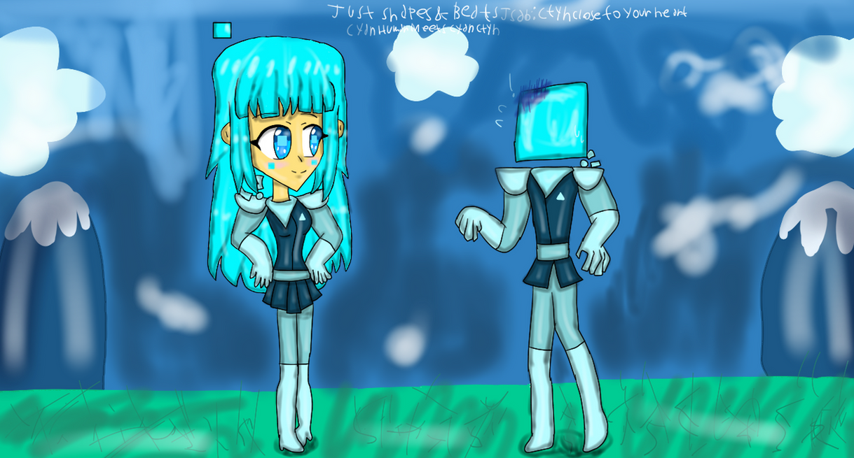 Cyan Colorblock Deviantart Cyan Square meet Cyan knight by hp707454 on DeviantArt