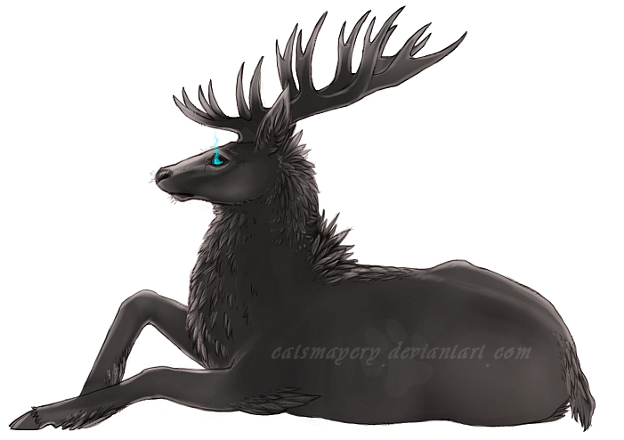 Raven feathered stag -WIP