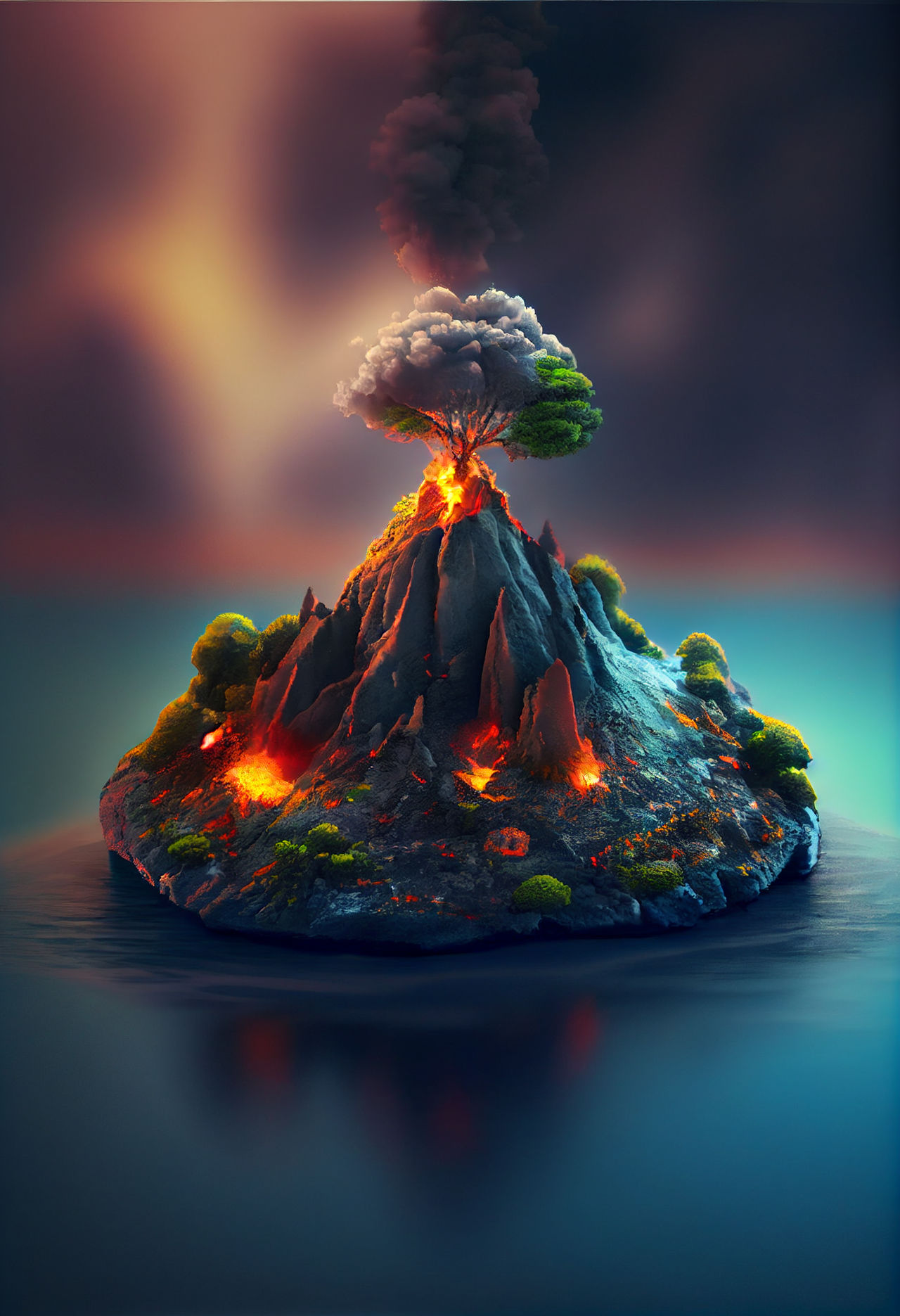 Volcano Deviantart Volcano by wonderlandartworks on DeviantArt