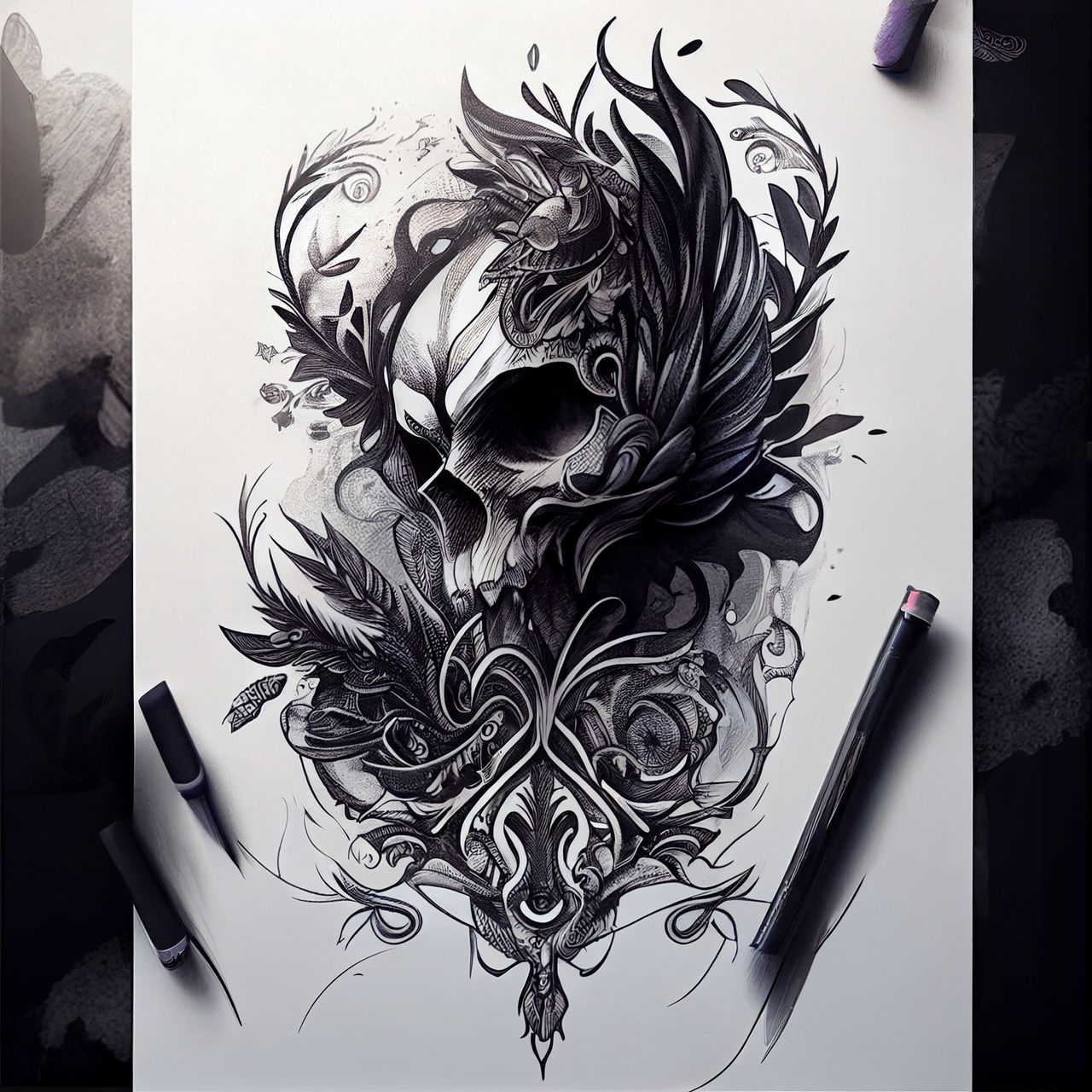 Custom Tattoo Design by wonderlandartworks on DeviantArt