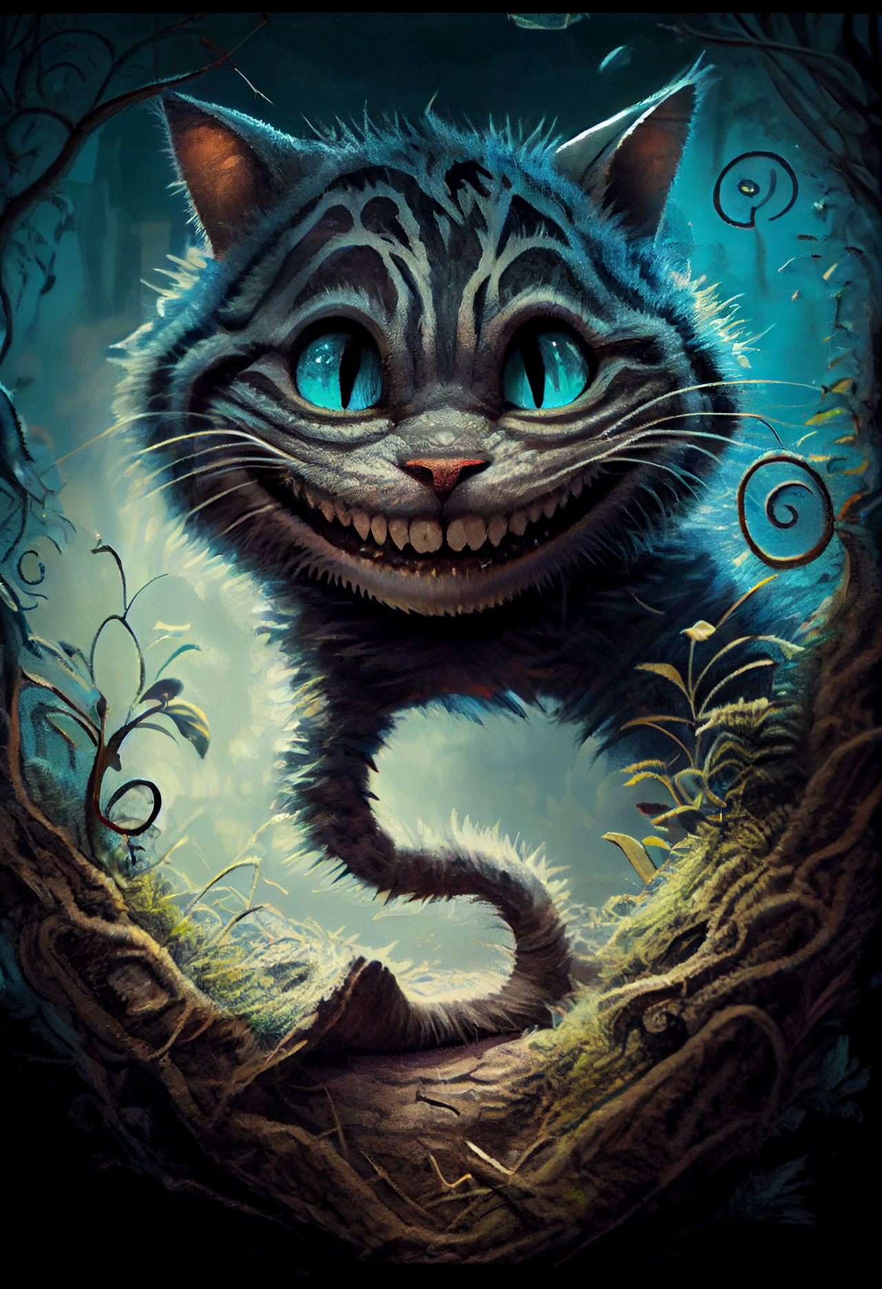 Cheshire Cat by wonderlandartworks on DeviantArt Cheshire Cat by wonderlandartworks on DeviantArt