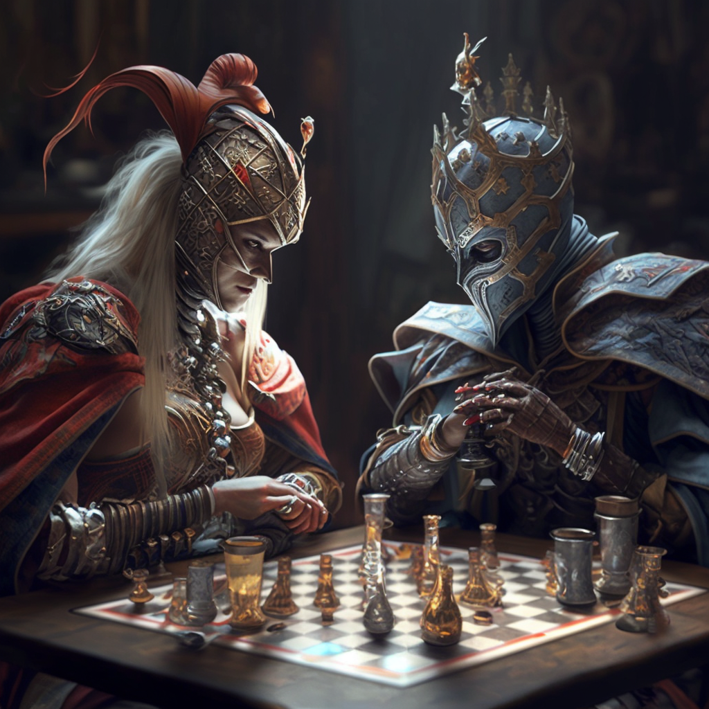 A great game of chess being played all over by zh84 on DeviantArt