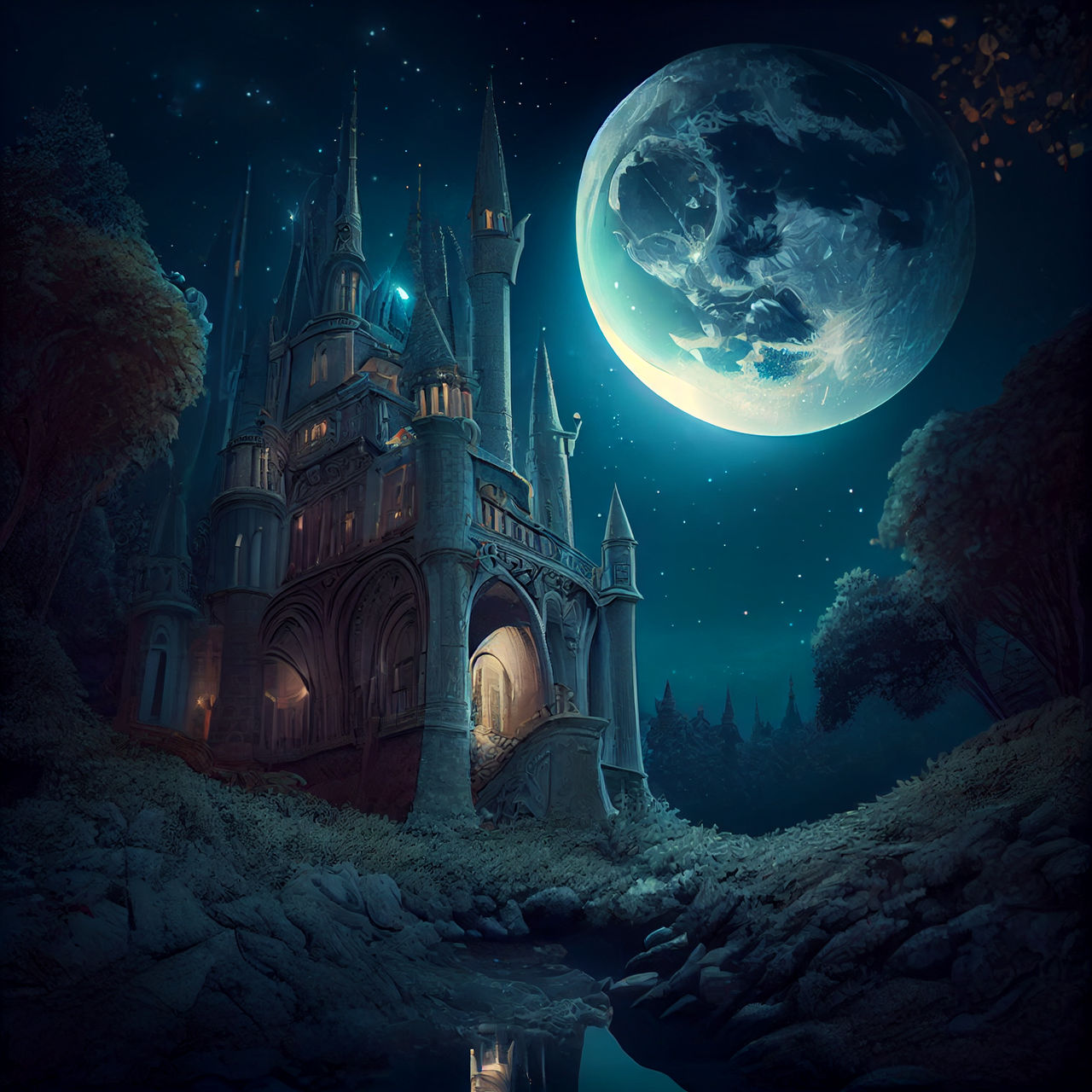 The Moon Castle by wonderlandartworks on DeviantArt The Moon Castle by wonderlandartworks on DeviantArt