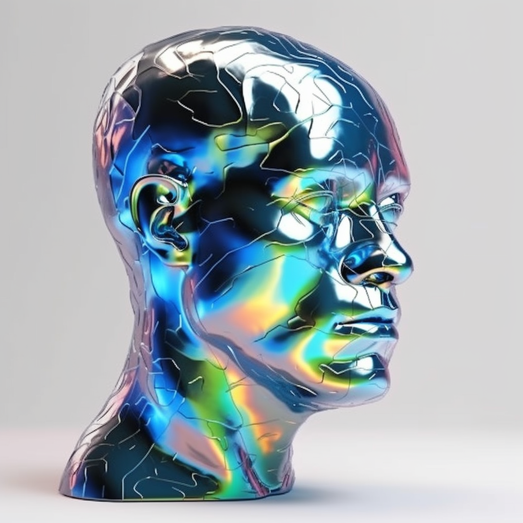 Holomorphic Face Holographic Human by wonderlandartworks on DeviantArt