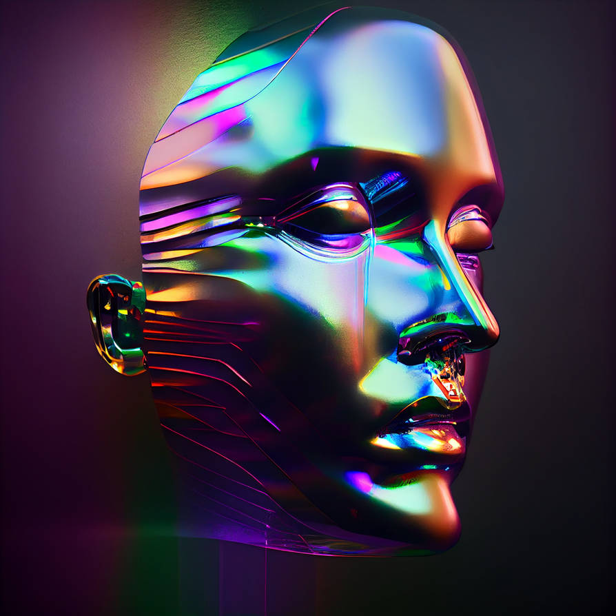 Holomorphic Face Holographic Human by wonderlandartworks on DeviantArt