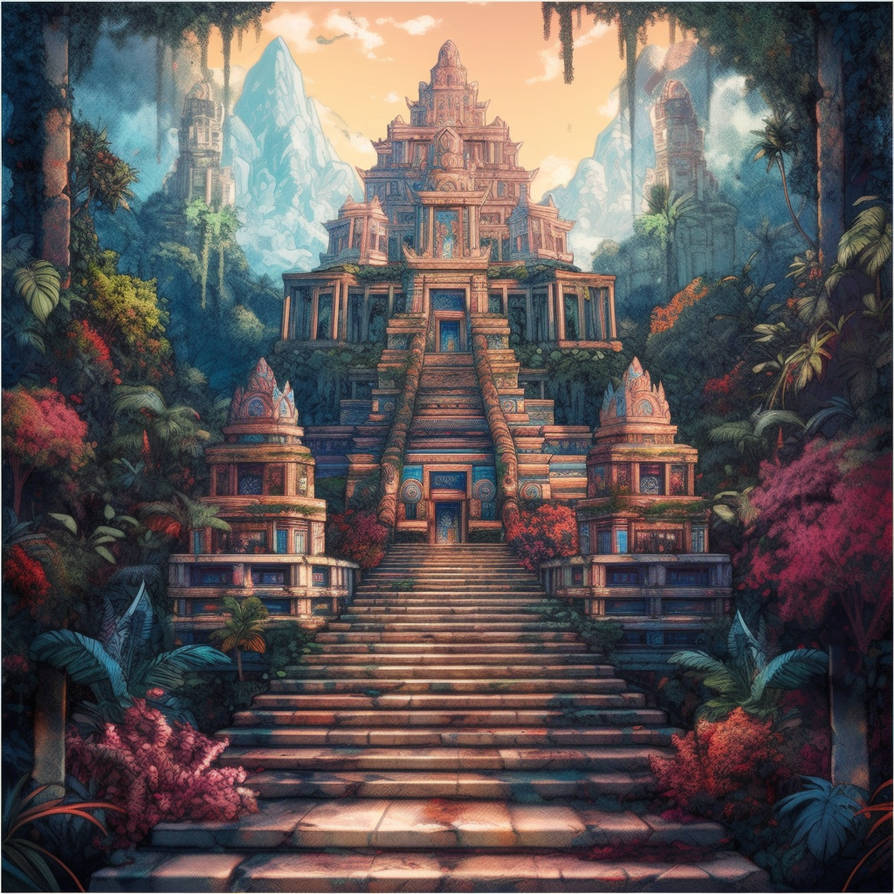 Columnar Deviantart The Temple by wonderlandartworks on DeviantArt