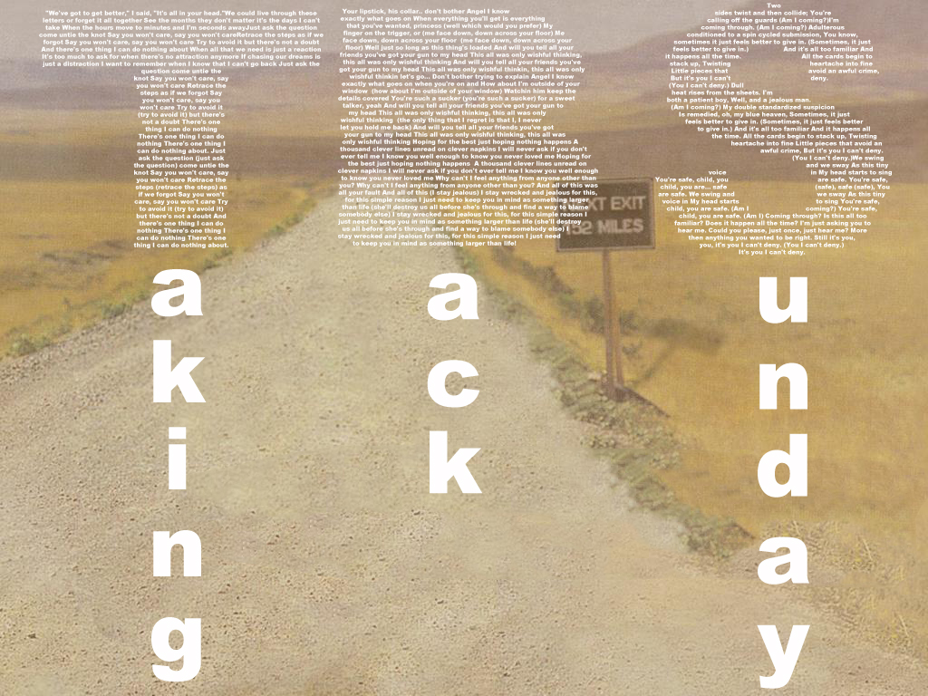 Taking Back Sunday | Band Typography