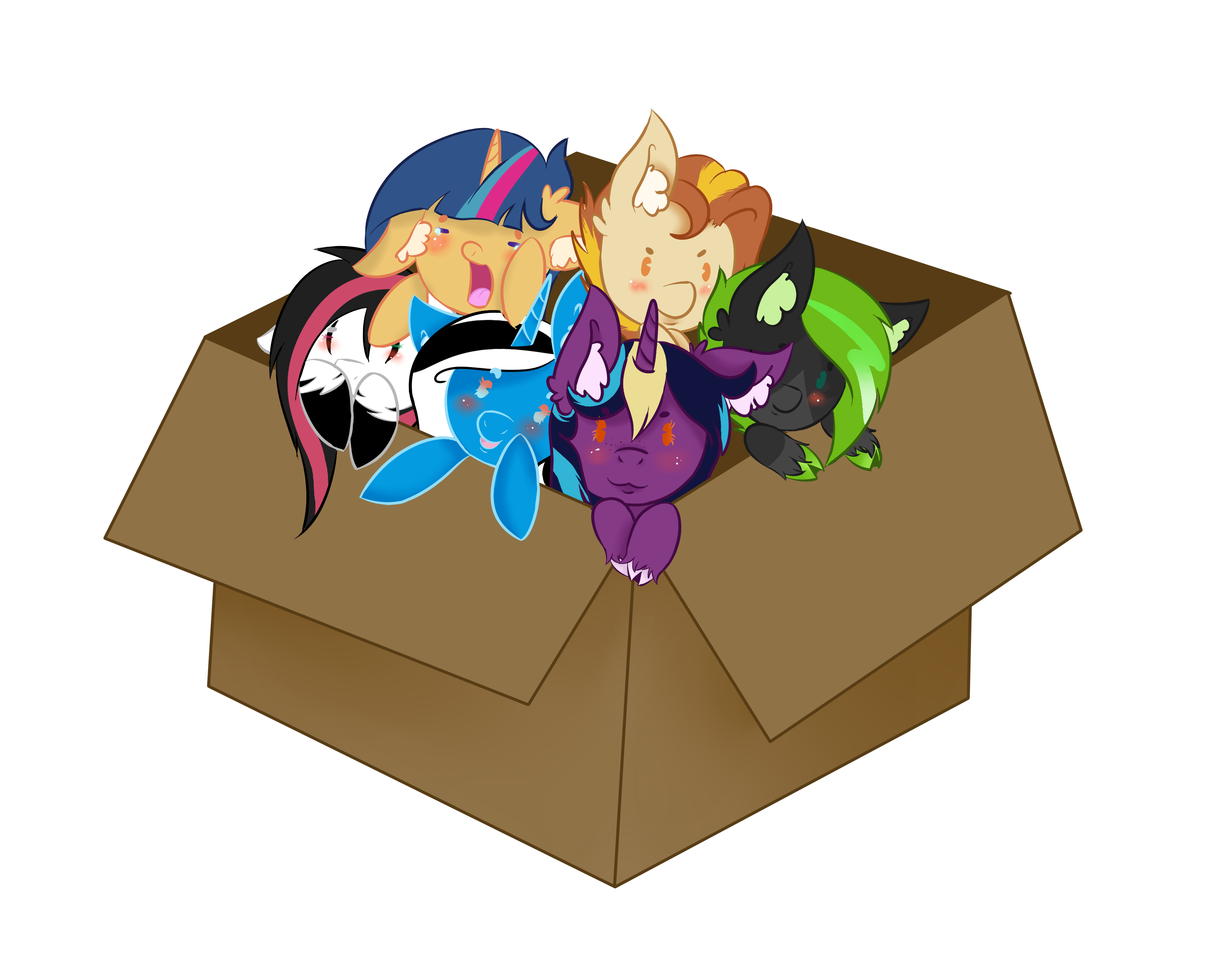 Mlp Chibi youtubers in a box