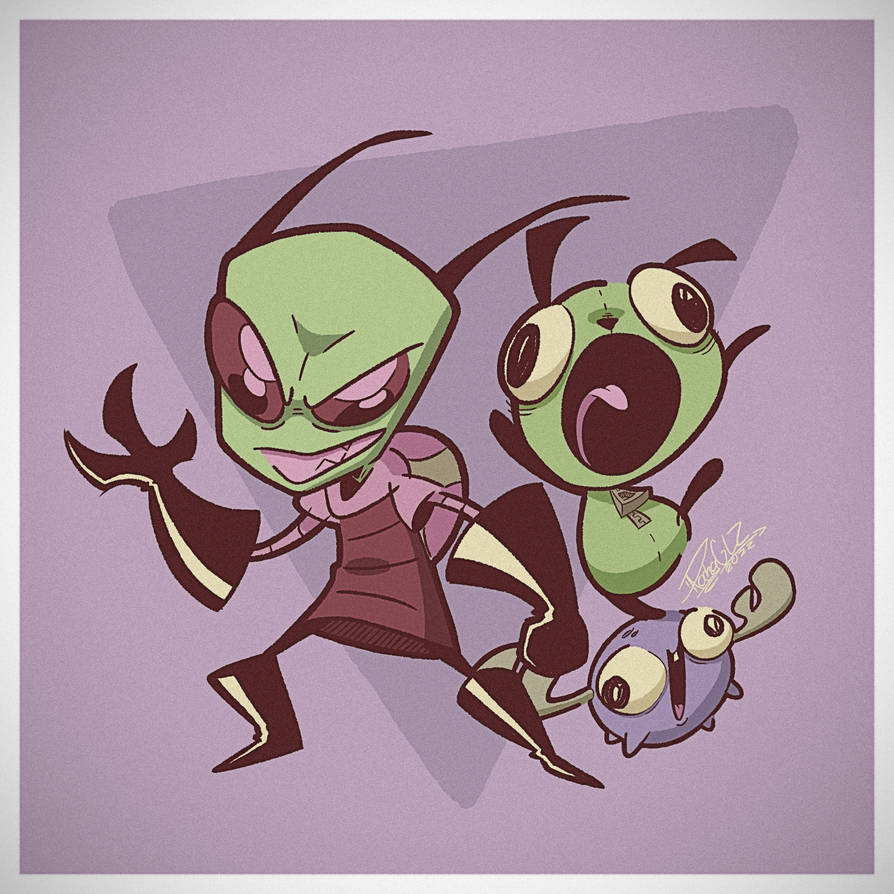 Zib Invader Invader Zim fanart by RochaGLZ on DeviantArt