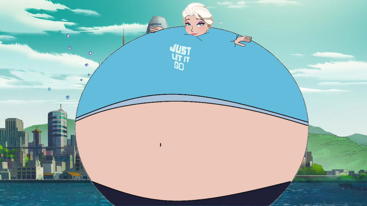 Frozen Inflation Deviantart Elsa Inflated 02 (NOT MINE) (reupload) by SailorReiMars on DeviantArt