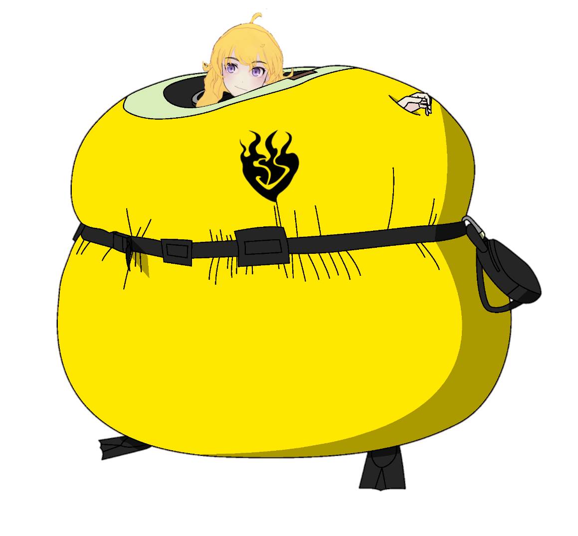 Zelda Inflation Yang Xiao Long In Scuba Inflation suit by SailorReiMars on DeviantArt