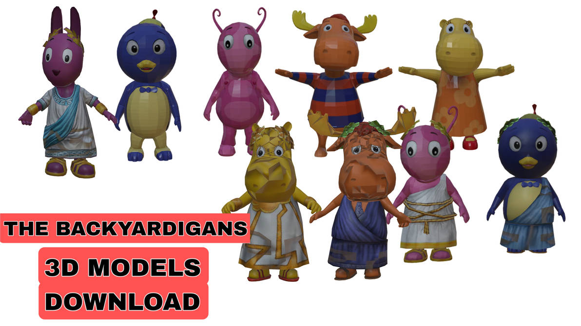 The Backyardigans 3D Models Download by Guilherme4567777 on DeviantArt