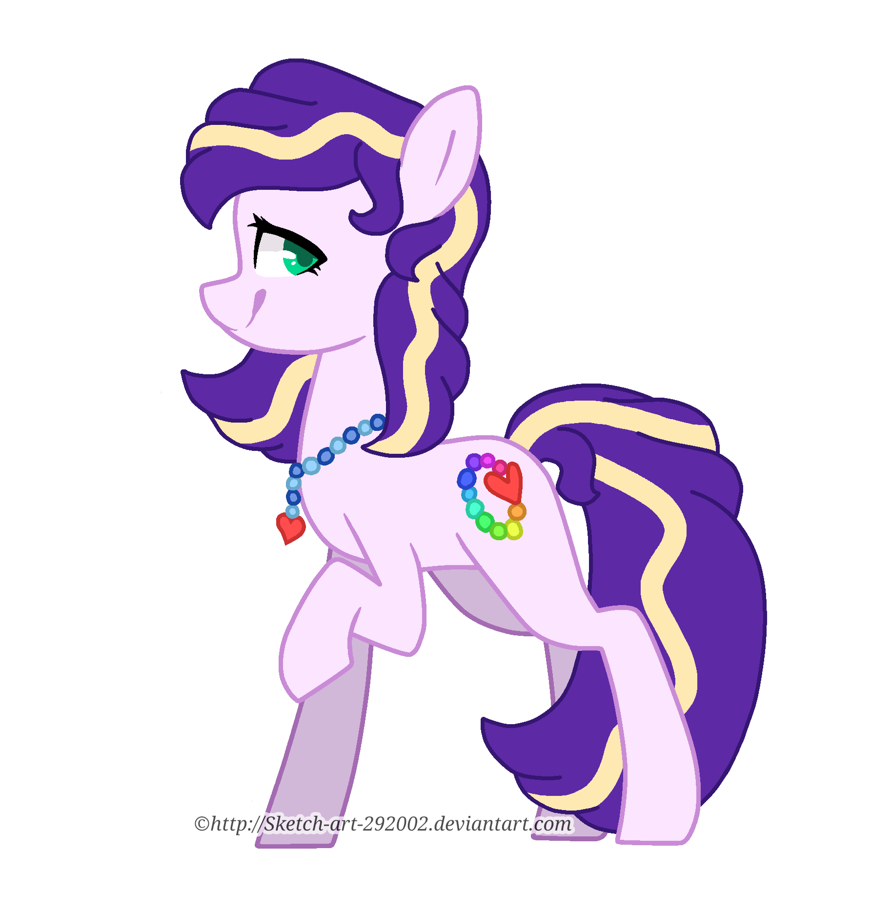 Pony Adopt #4 - Heart Beads (OPEN)