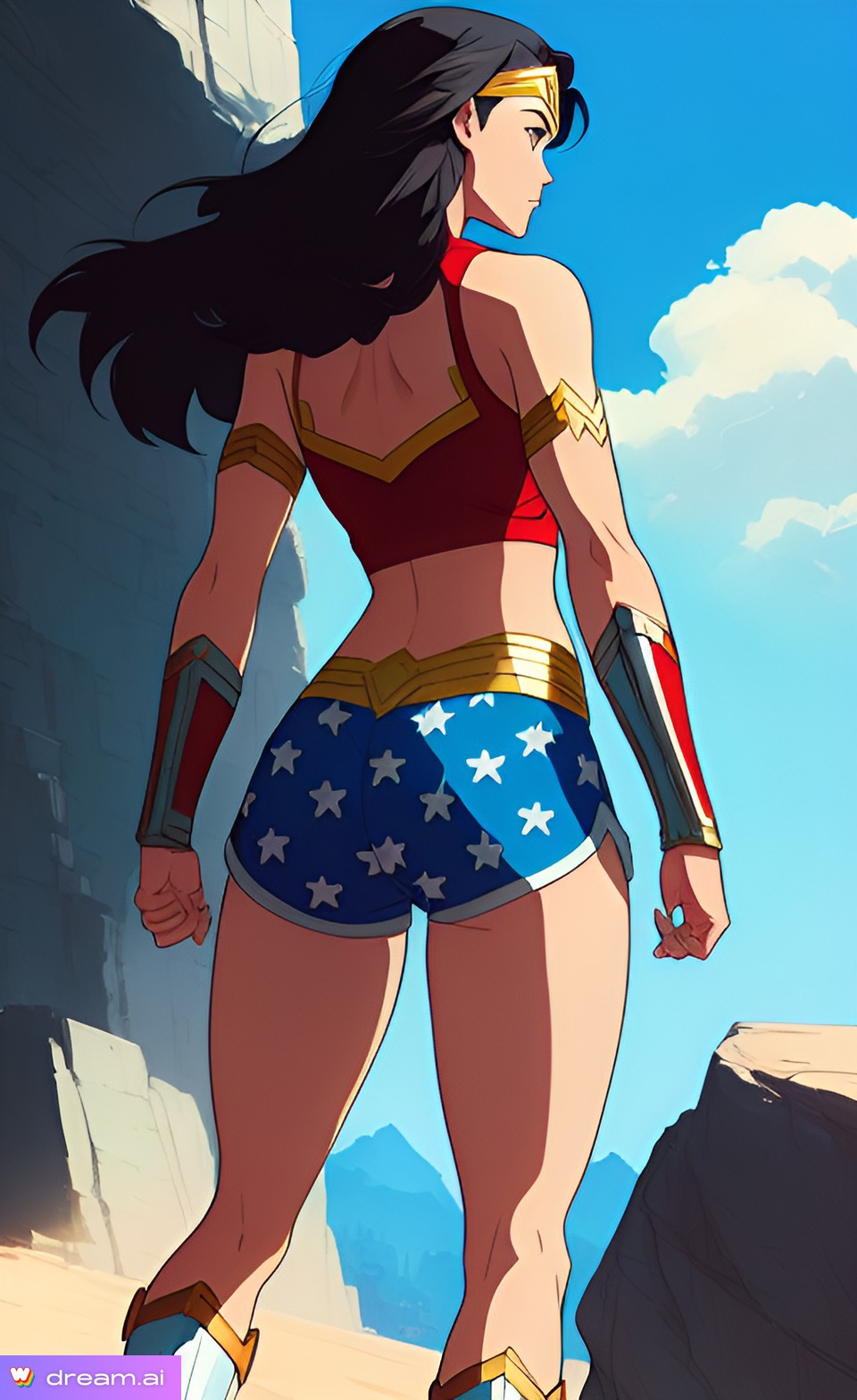 Wonder Woman RPG Video Game Character - AI Generated Artwork