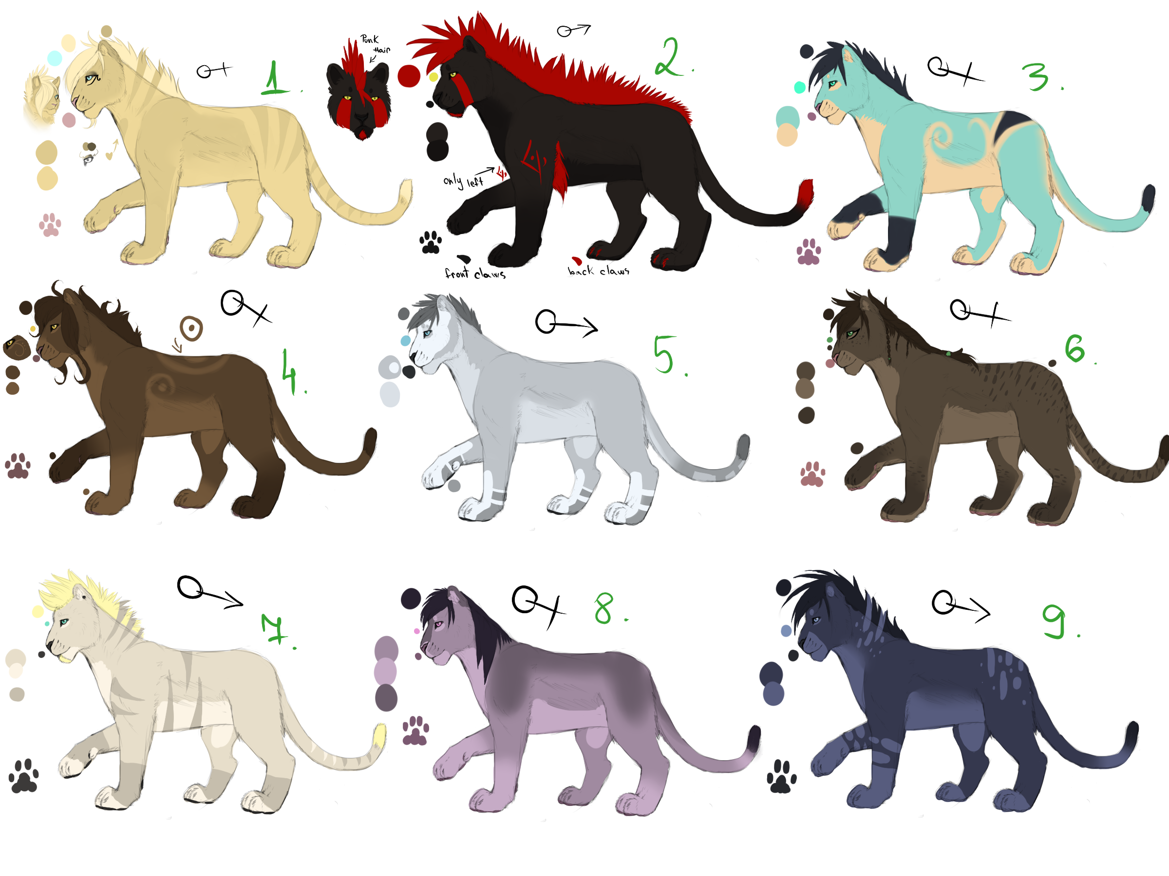 Arheim adoptables -ALL TAKEN-