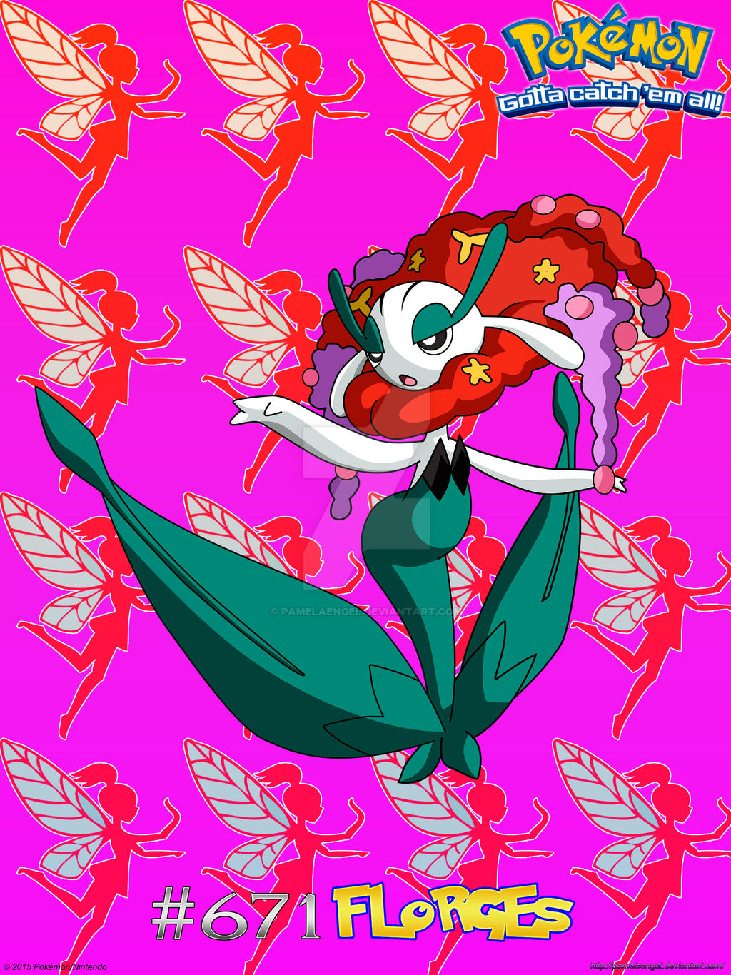 Florges Reference 671 Florges by PaMeLaEnGeL on DeviantArt