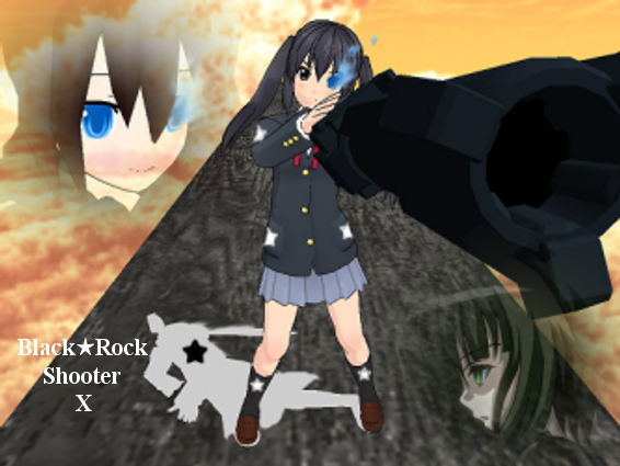 MMD Azusa Black Rock Shooter