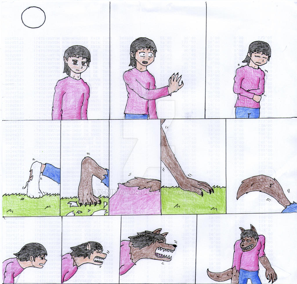 Werewolf Transformation Comic Sequence Media Hunter Alpha Luna Issue