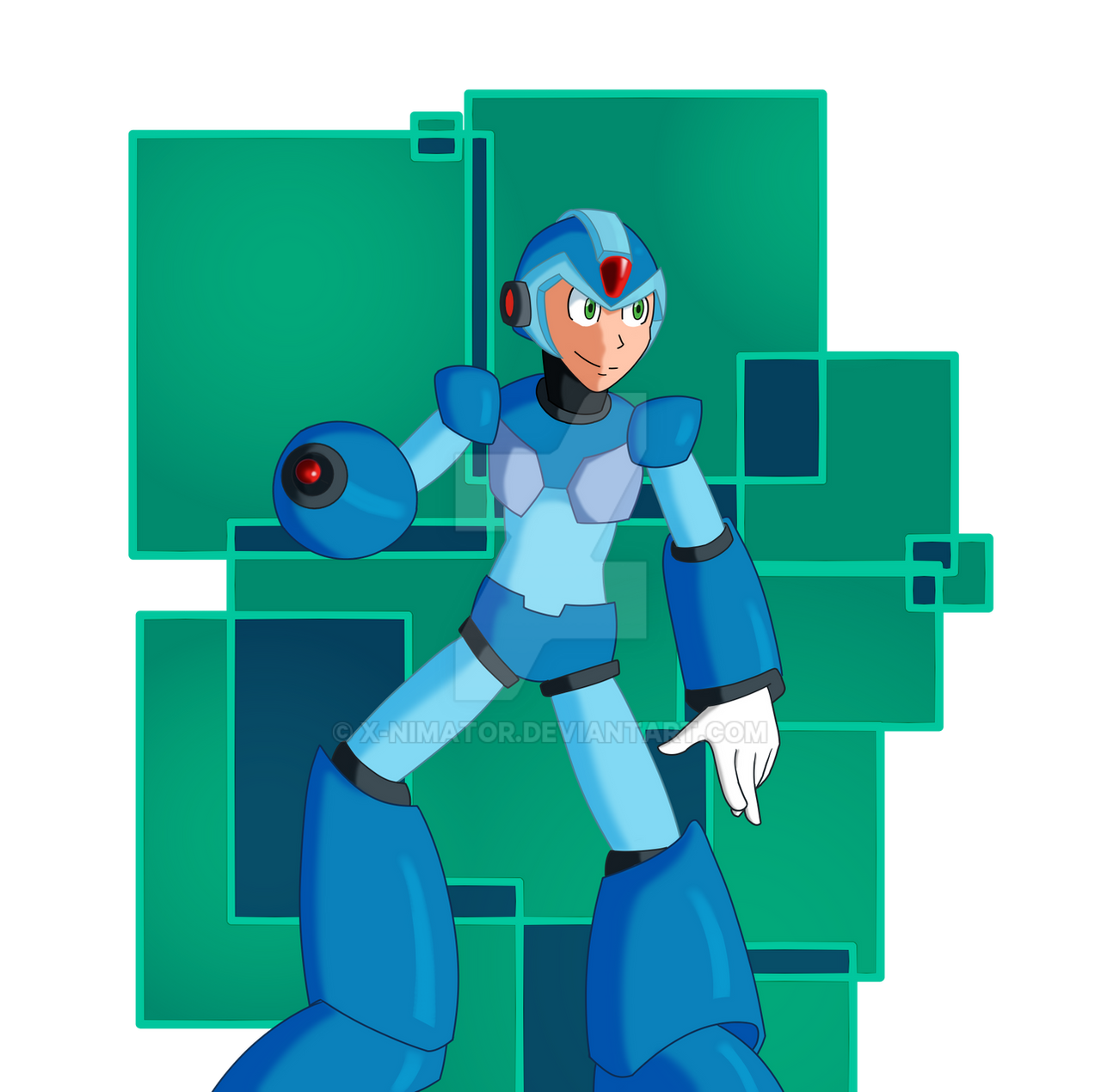 X Reploid Megaman X fanart- Protector of humans and reploids by X-nimator on ...