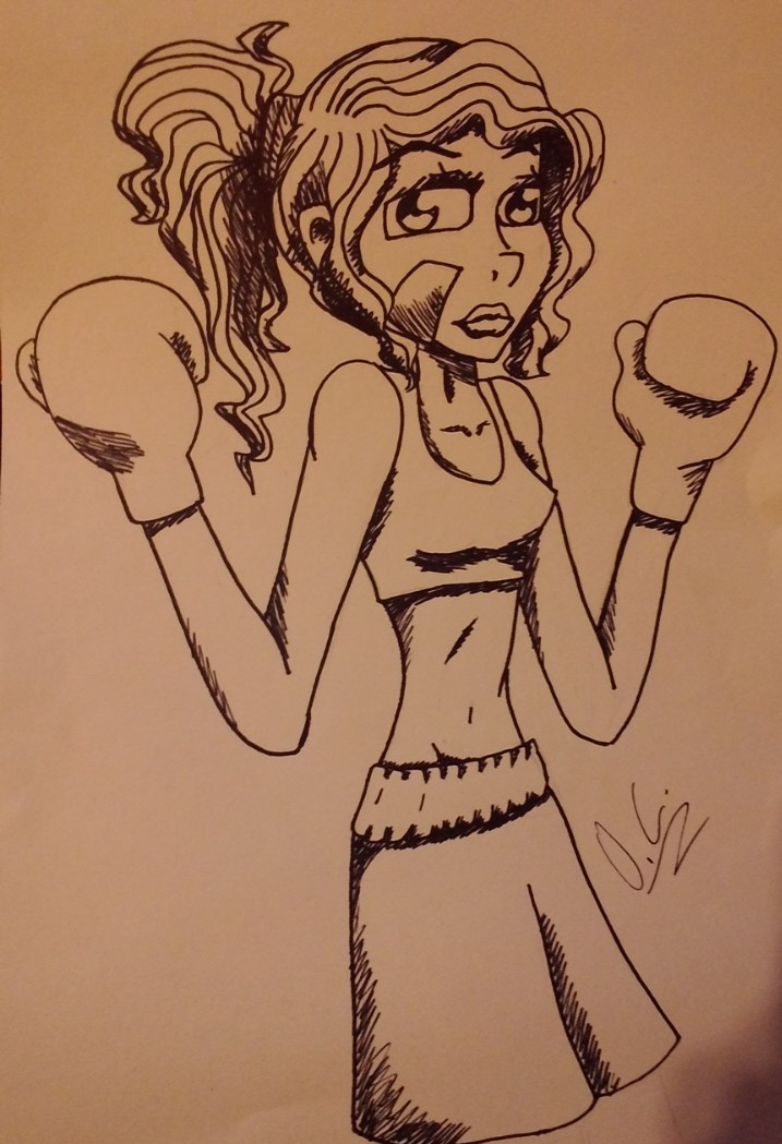 female boxer