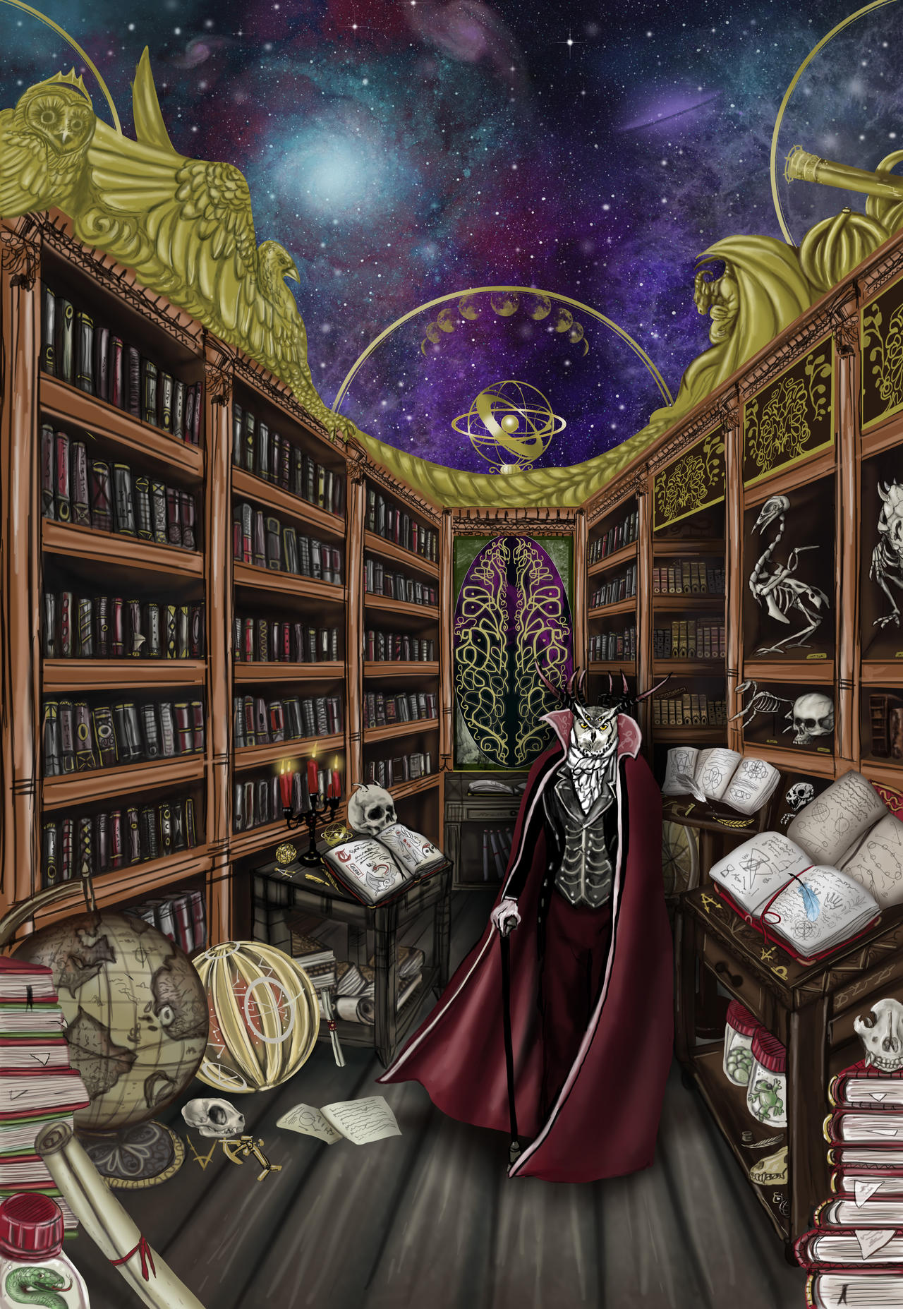 Fantasy Library Avatar Fantasy library with demon by FrancoZanichelli on DeviantArt