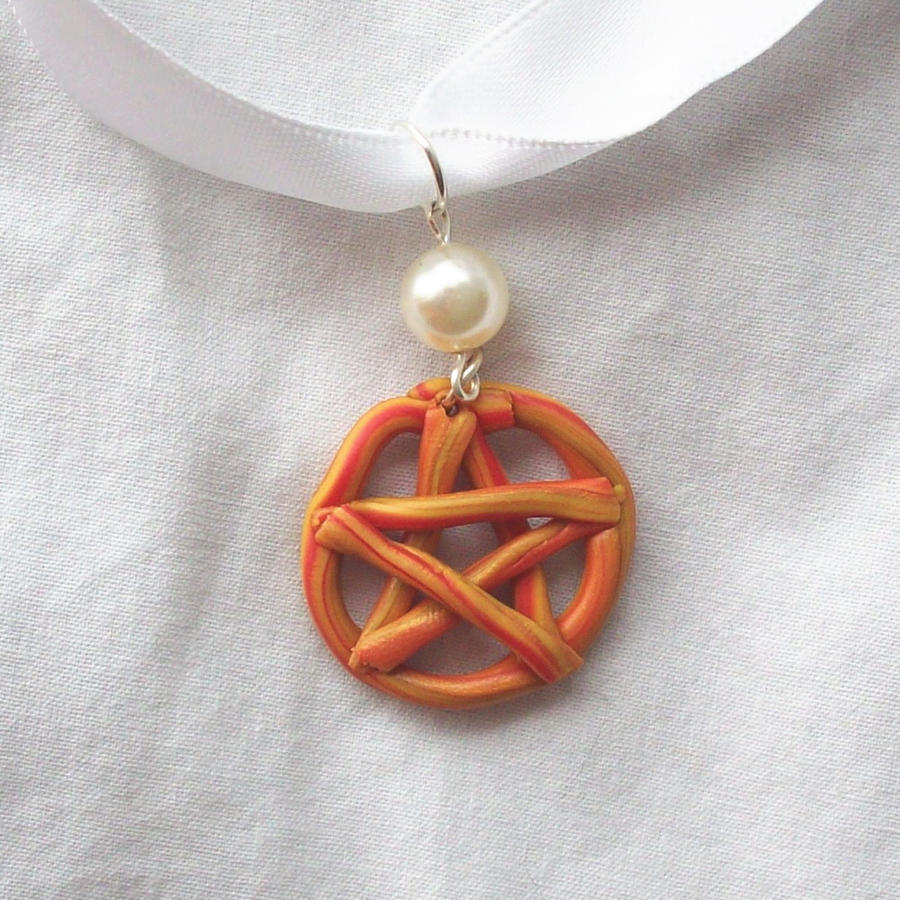 Fire Pentacle Necklace