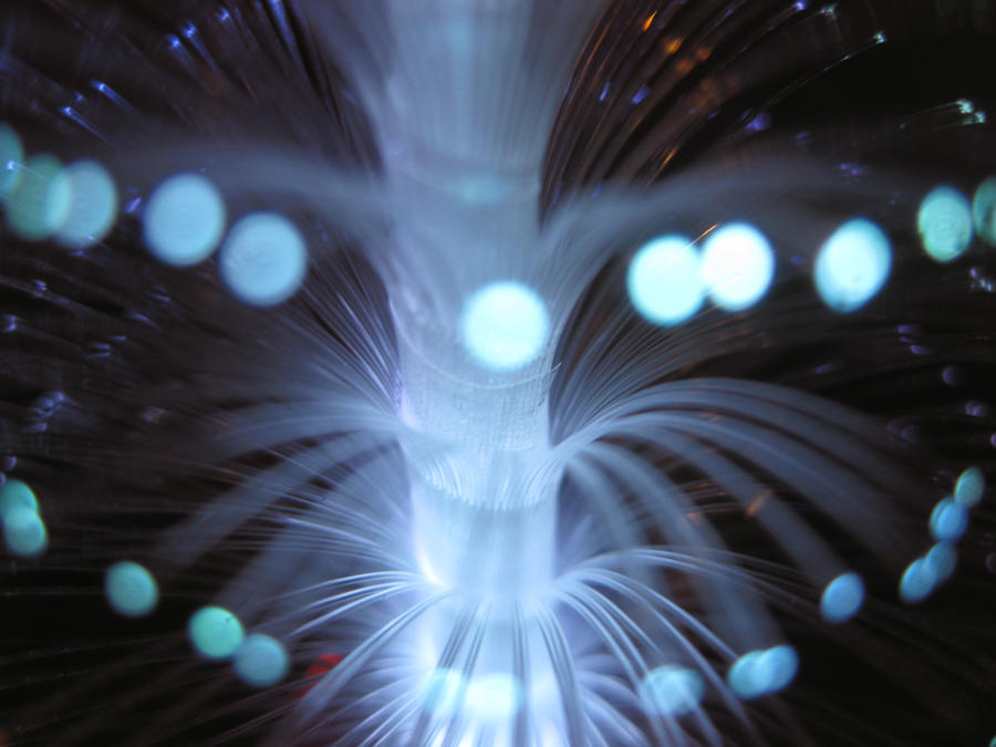 Fiber Optic Tree: Light Blue