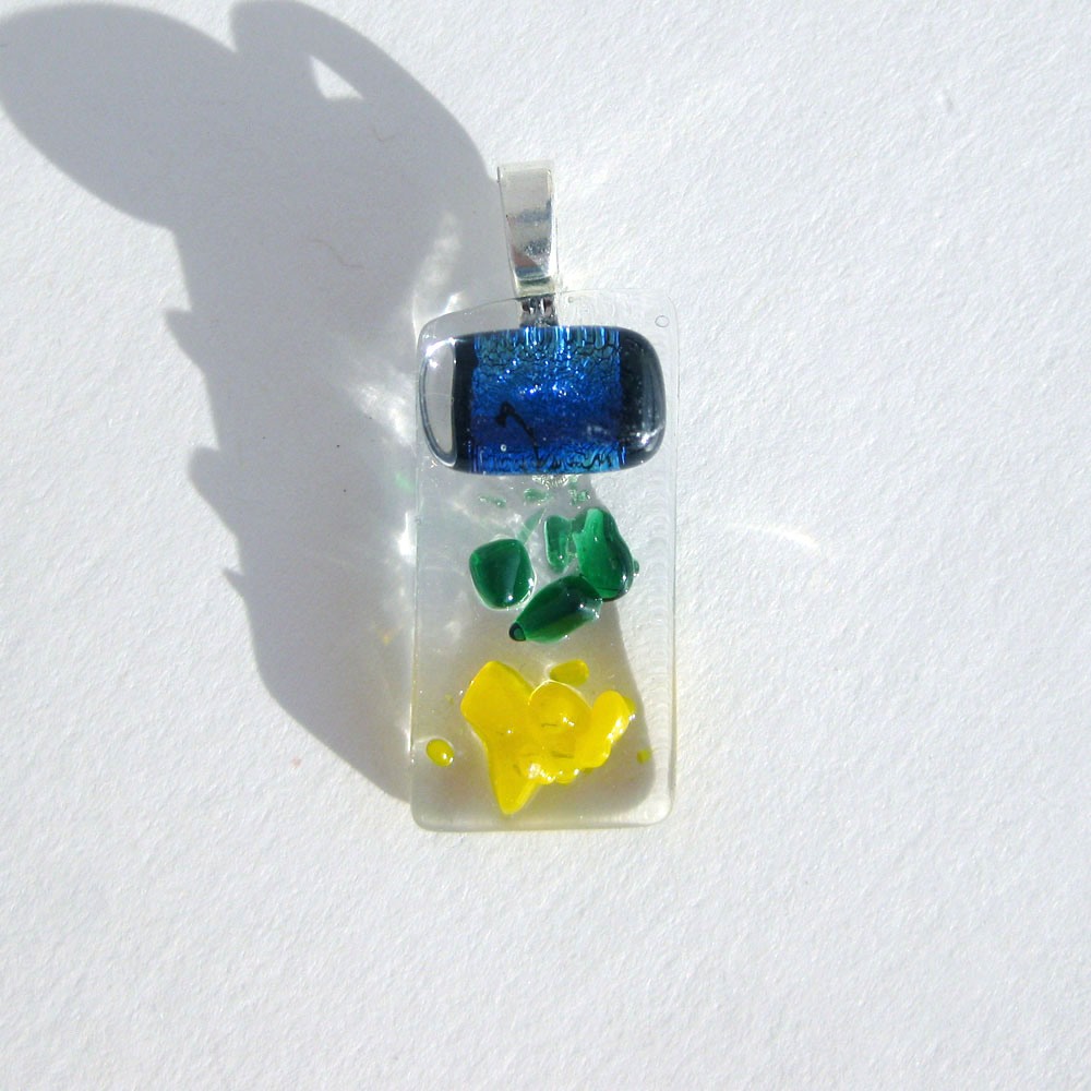 Blue Green and Yellow Rock Candy