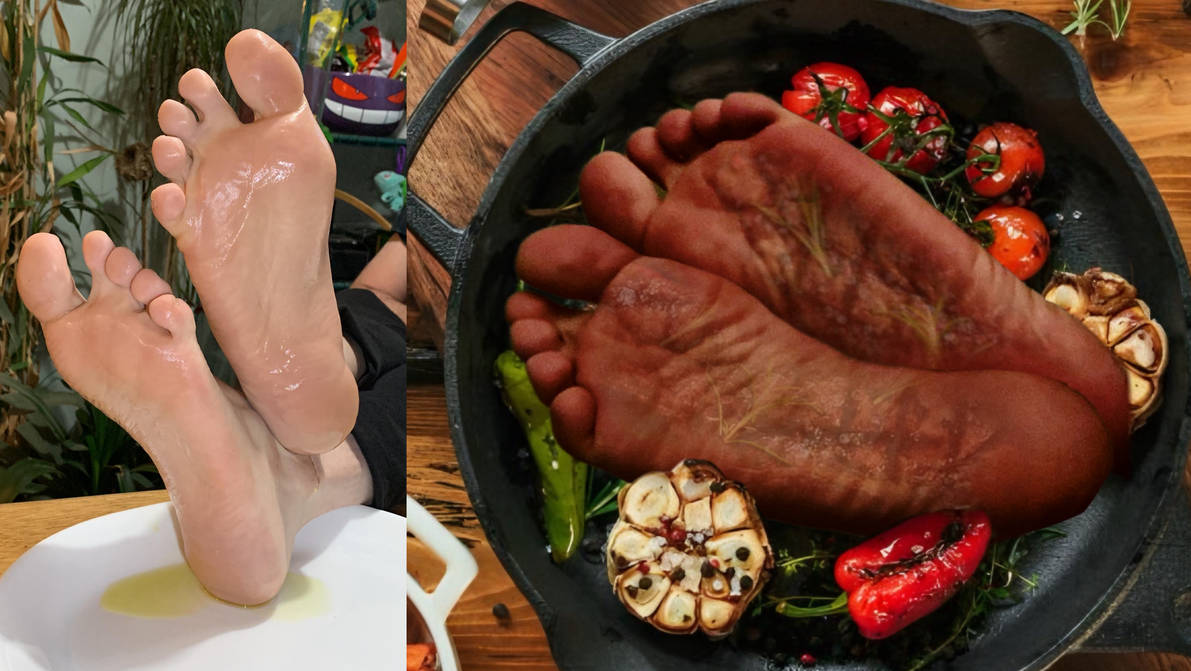 Imnotedds feet prepped and cooked by Doppler00 on DeviantArt