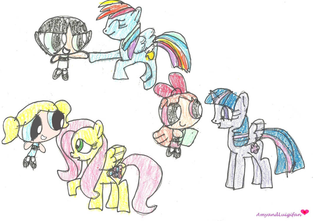 PPG meets MLP by AmyandLuigifan on DeviantArt