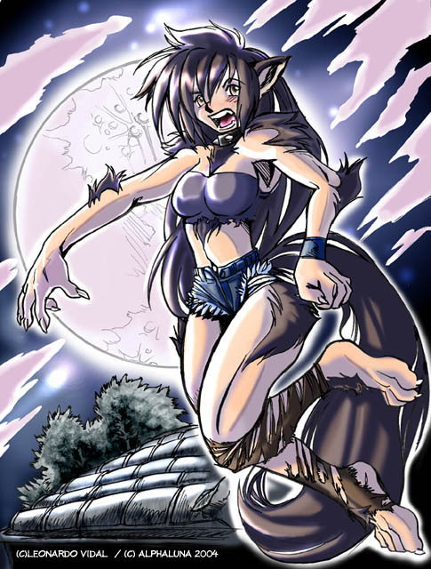 Alpha Luna, the werewolf girl.