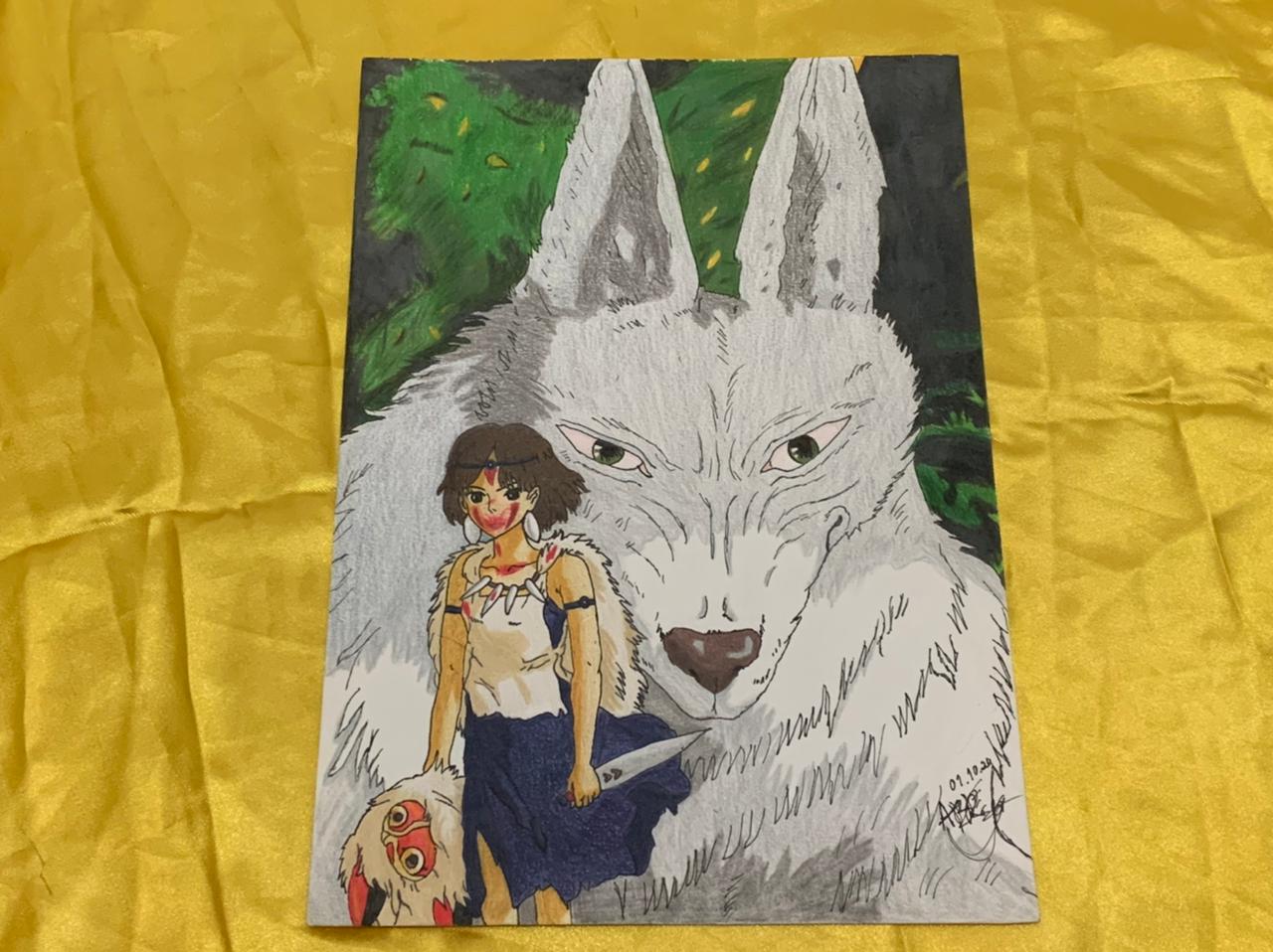 Princess Mononoke drawing by dricat91 on DeviantArt