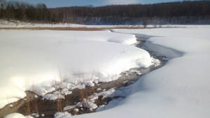 Wetzel Lake in the winter.