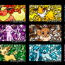 Eevee and Evolutions (Wallpaper)