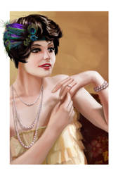 Portrait of a flapper