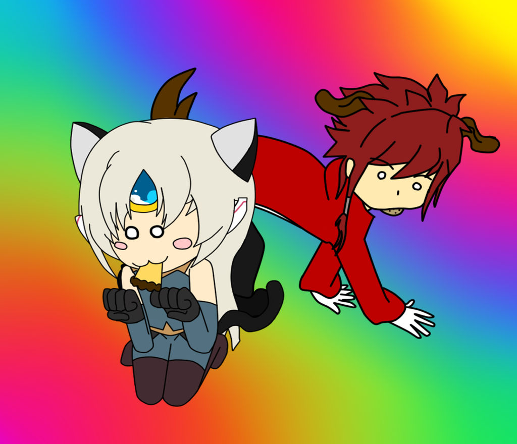 (Elsword)Red And Shilisny Dog And Cat